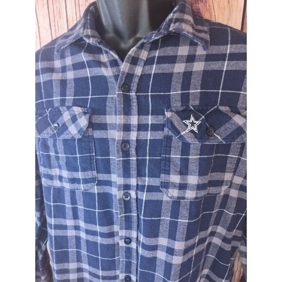 Dallas Cowboys Antigua Men's Flannel Shirt Medium - Picture 4 of 8